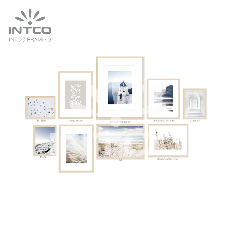 Gallery photo wall- Blue