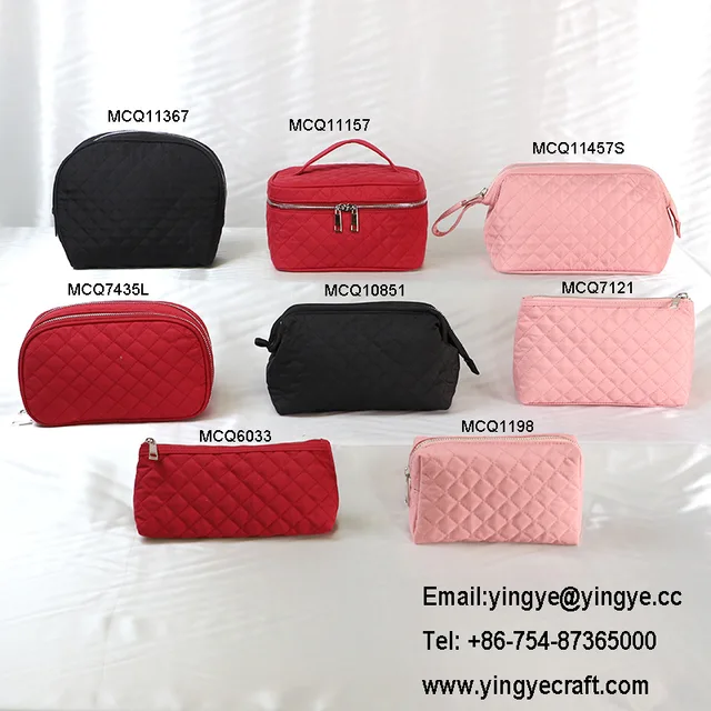 Cosmetic bag, beauty bag, quilted cosmetic bag,lady's bag, pouch