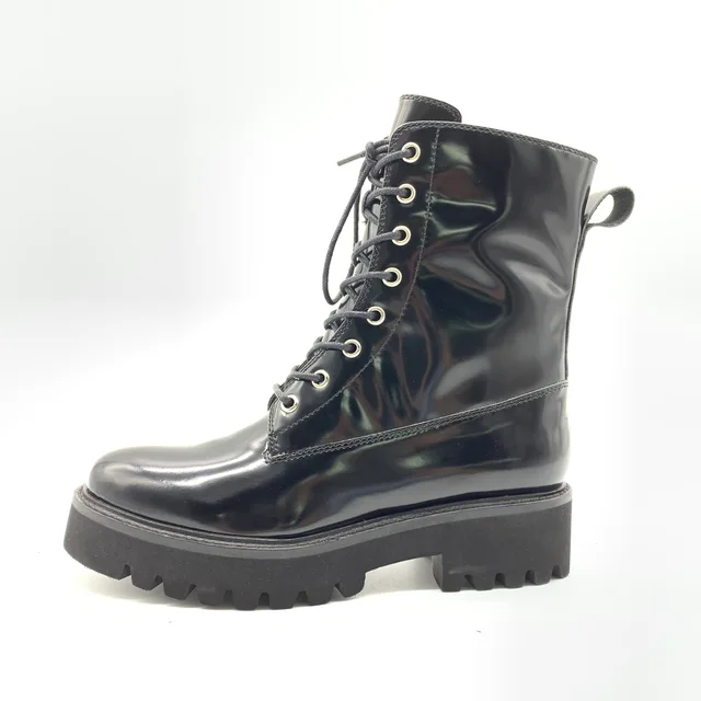 D2919-A5 Autumn-winter new fashion hot sales woman leather middle boots