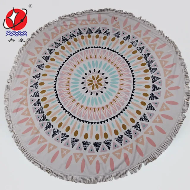 Round beach towel