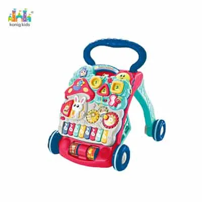 Konig Kids* 2 in 1 Multifuntional Baby Walker and Shopping Cart,Educational Keyboard Toys