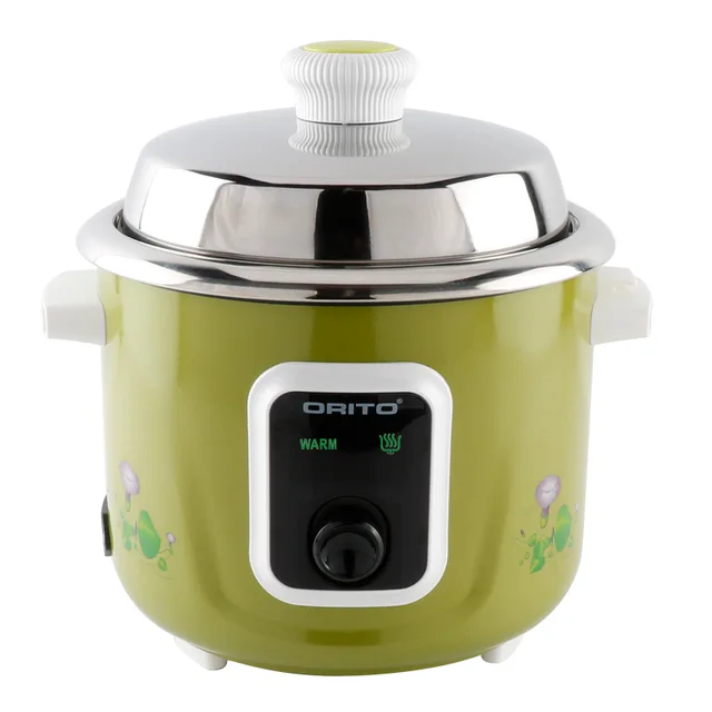 All automatic popular low energy 1.8L full body straight tin plate housing cooker of multipurpose portable rice cooker with stainless steel pot