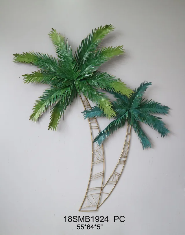 Newest Metal Coconut Tree Wall Art