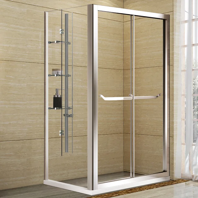 Stainless steel shower cubicle, square shower room,frameless simple shower enclosure, shower cabins