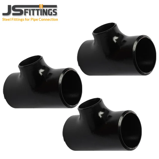 ASME B 16.9 sch40 seamless steel tee pipe fittings CE for shipbuilding