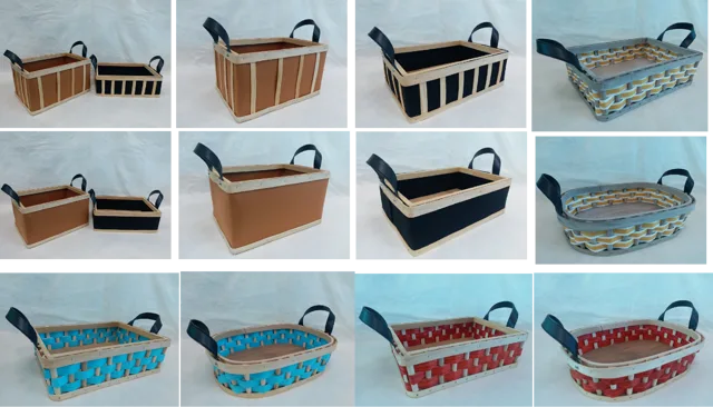 Gushi yufeng customizable handmade christmas basket gift basket weeding basket gif packing basket
