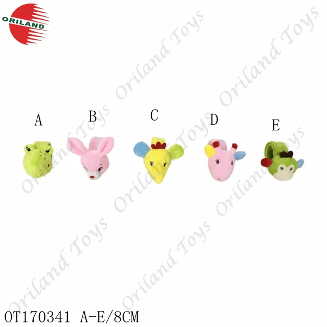 Baby rattle with wrist band cute baby soft toys custom made design rattles