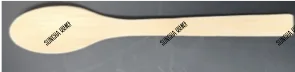 Disposable wooden spoon