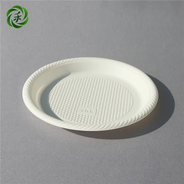 Disposable biodegradable 8" round plate LHP-03