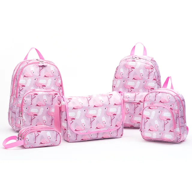 Fashion flamingo pink cartoon printing casual bags collection