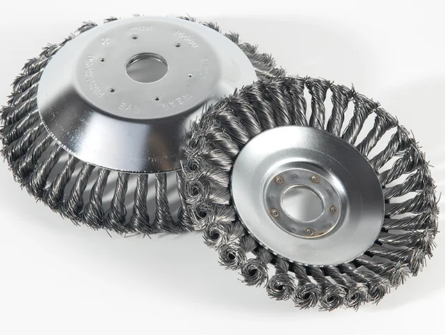 6 / 8 inch Steel Wire Brush Cutter Trimmer Head steel weed trimmer head