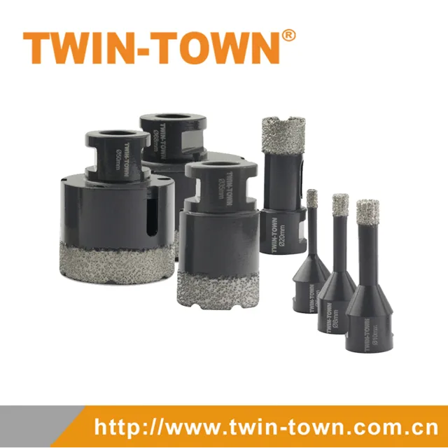 Brazed Diamond Core Drill Bits M14 TWIN-TOWN