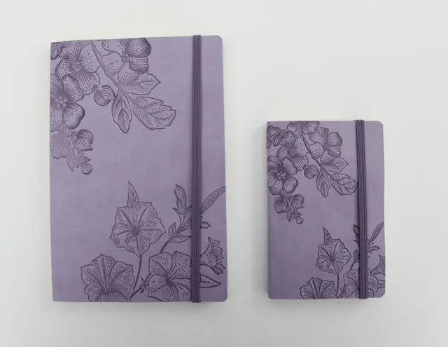 A5/A6 PU100 Ruled Notebook embossing on the cover