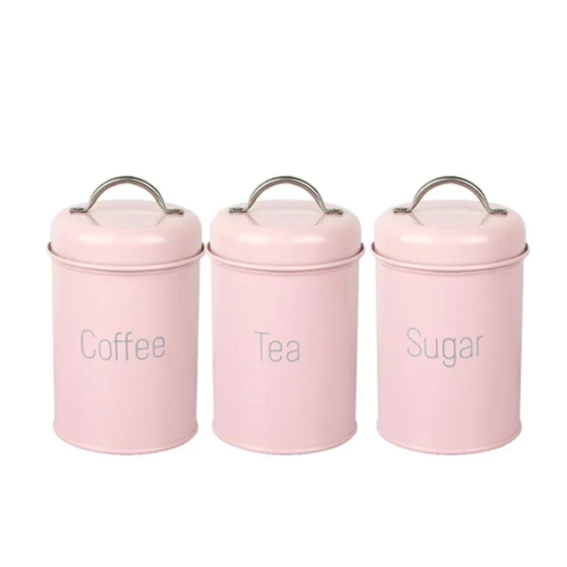 Kitchen storage sugar coffee tea canister set food storage container storage box