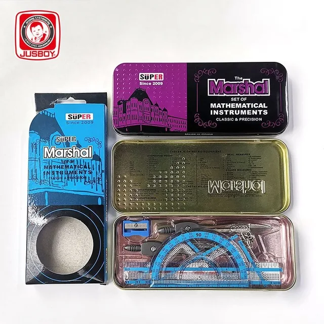 9pcs mathematical drawing tools mathematical set compass set