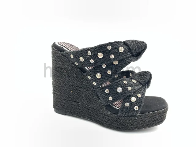 Hemp rope platform wedge Sandals