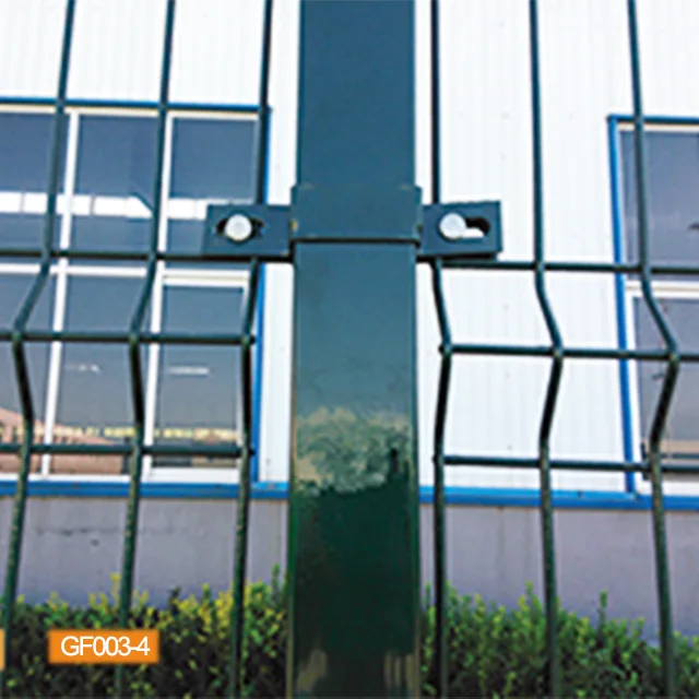 Sqaure post 3D triangle bending garden fence