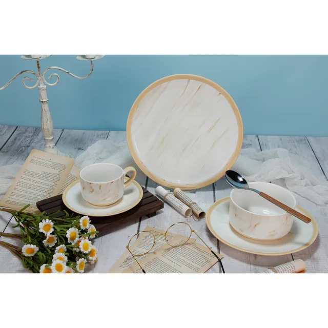 Kic New Design Marble Glaze Dinnerware Set