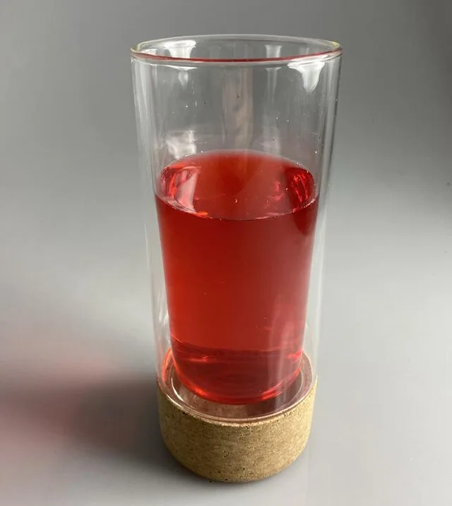 New Design ODM OEM high borosilicate double wall glass cup with cork base