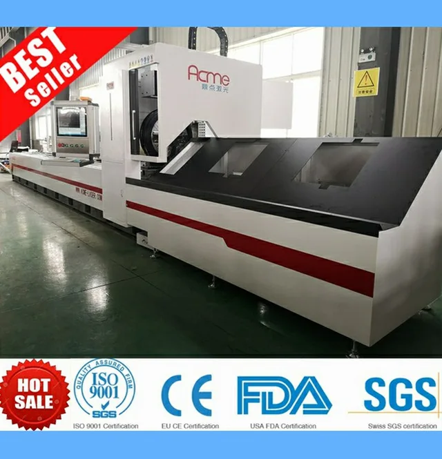 2020 CNC Fiber Laser Cutting Machine for Metal Tube Cutting Steel Pipe Fiber Laser Cutter Automatic Loading IPG CE FDA Best Seller Cheap Factory Price