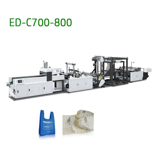 Non-Woven D-Cut Bag/ String Making Machine