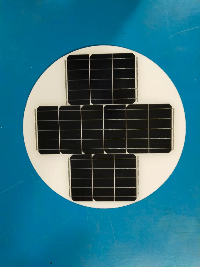 HUIDA Round and high-efficiency single crystal 30W solar panel solar module factory Customize on or off-grid photovoltaic power generation system