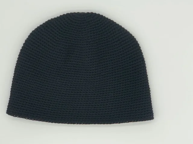 Hand knitting hat