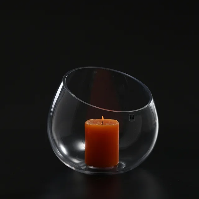 Glass candlestick