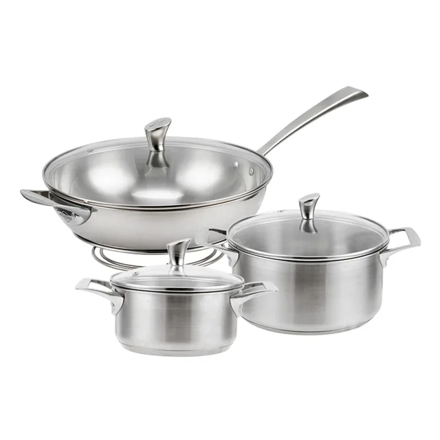 Stainless steel 6pcs cookware set