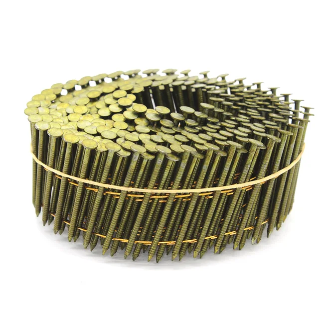 Ring shank coil nails