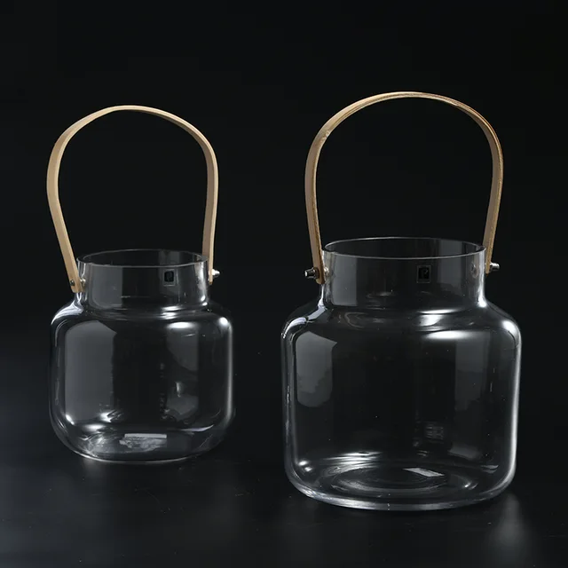 Glass candlestick