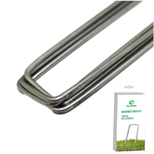 Galvanized sod staples u pins grass securing pin Turf Nail u pegs u staples u stakes