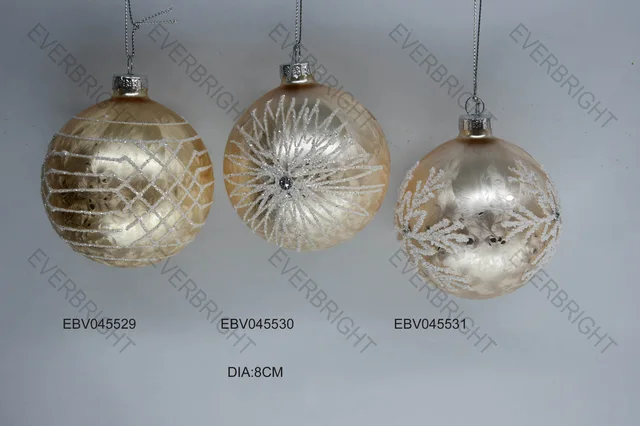 Christmas glass ornament