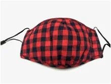 Ladyies and mens woven fabric mask with individual filter insert