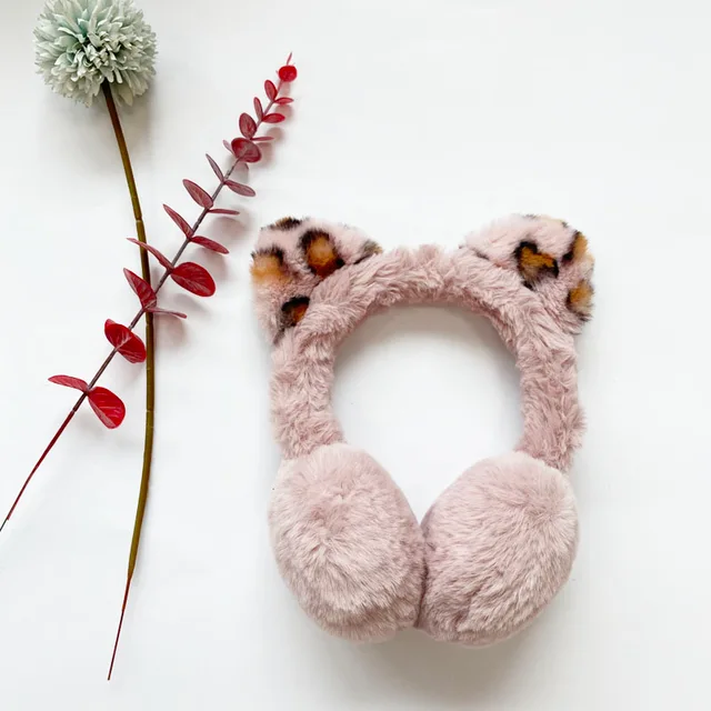 130925 Kid Winter Fashion Younger Girl Earmuff-Leopard