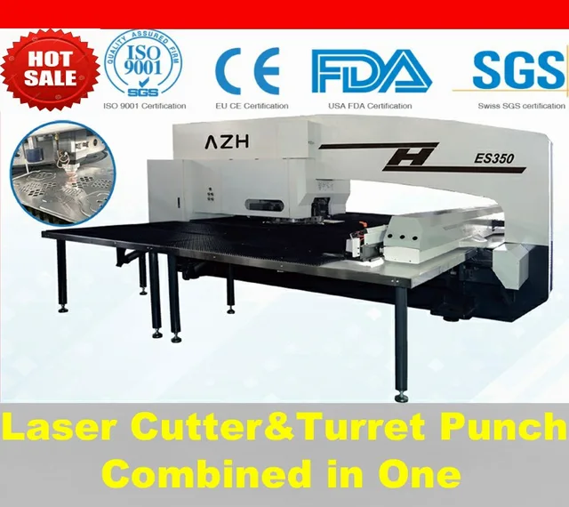 CNC Turret Punch Machine&Laser Cutting Machine Servo Driven 24 32 stations CNC Turret Punch Press Punching Machine