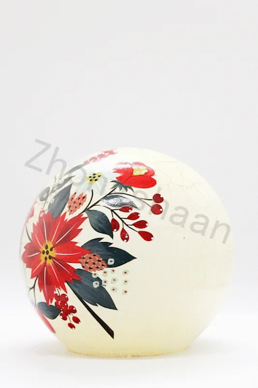 Hand Painted Glass Decoration LED