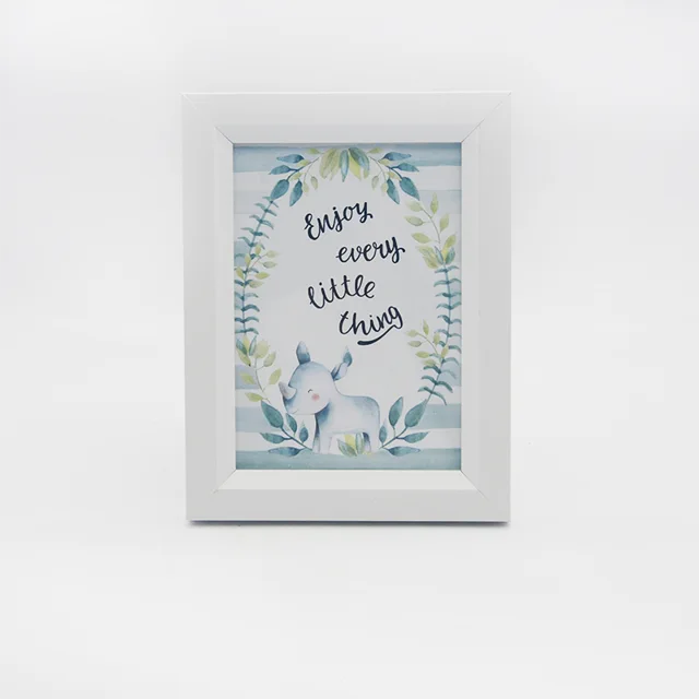 MDF White Photo Frame 4x6"