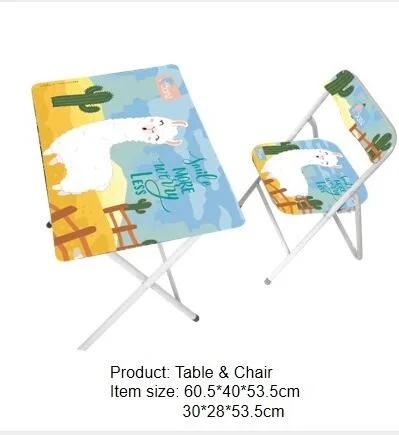 Fancy wood high quality children desk and chair set for school and home wholesale