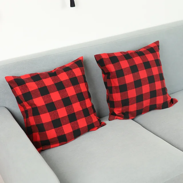 Buffalo plaid pillow cushion cover