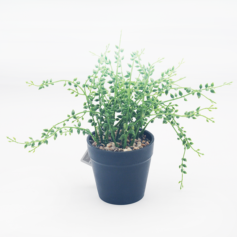 Artificial Herbs In Bkack Pot