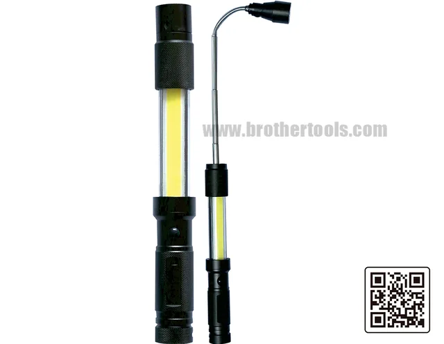 COB+6led Torch With Flexible Magnetic Pick Up Tool