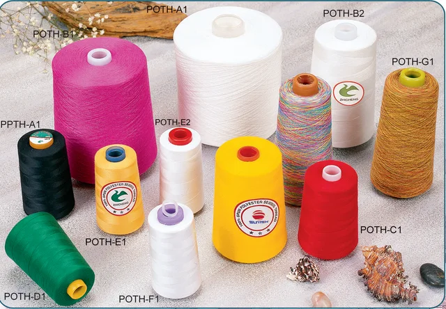 Polyester sewing thread