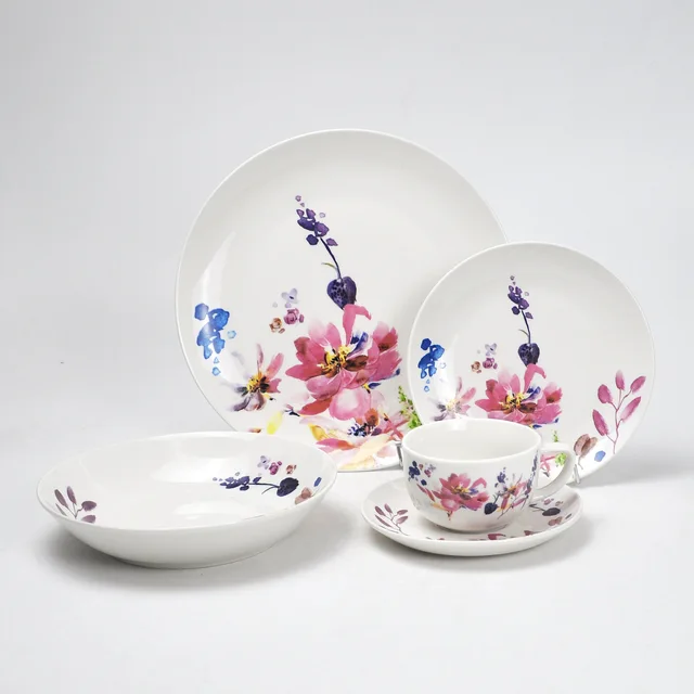 20pcs porcelain dinnerware set with decal printing