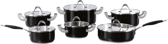 Stainless steel cookware set 12pcs