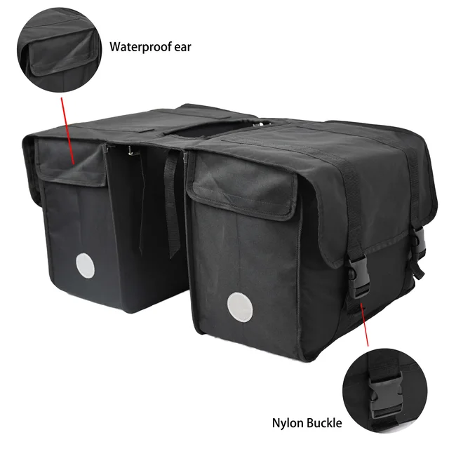 Pannier Bike Bags Waterproof canvas bag delivery boxes water bag bicycle frame handlebar rear seat