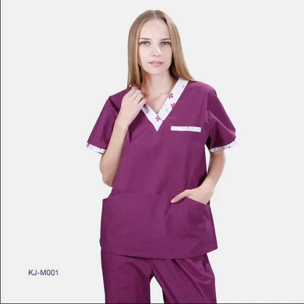 V-neck scrub set