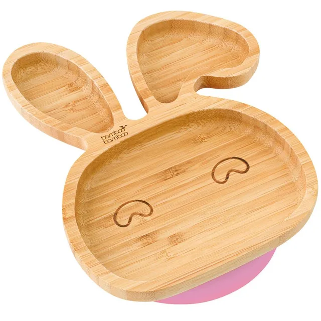 Baby rabbit tray made of bamboo