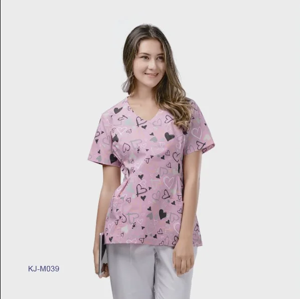Female washable scrub set
