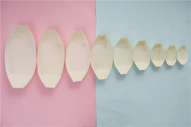 Disposable wooden boat sushi boat